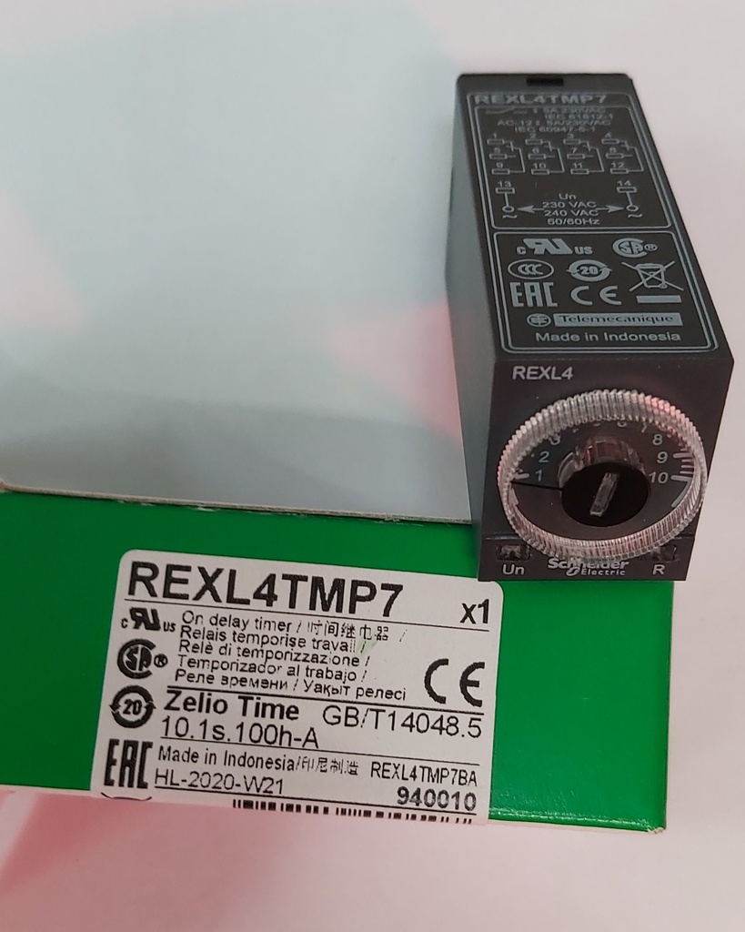 A029: 230v timer, type Schneider REXL4