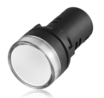 2406: 22mm indicator, 240v white