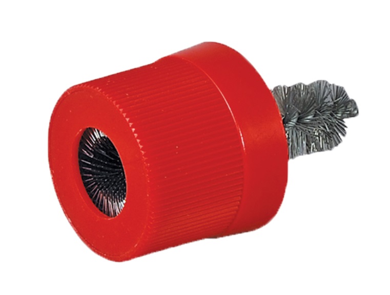 Battery brush, for terminal and post