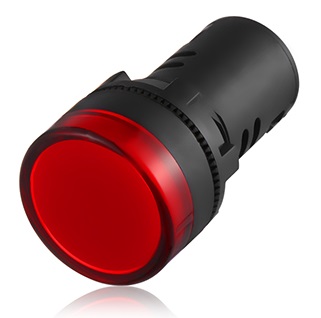 [2400] 2400: 22mm indicator, 240v, red