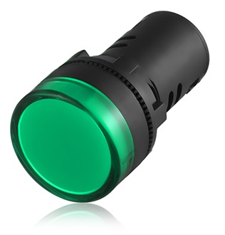 [2401] 2401: 22mm indicator, 240v, green