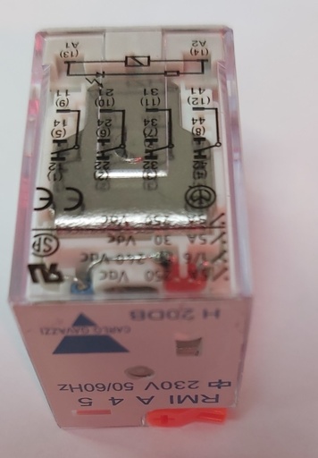 [3973] 3973: Relay, 4 pole, 230v, Carlo Gavazzi, RMIA45