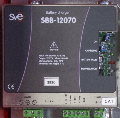 [H100sp SBB-12070] H100, Battery charger, 12v, 7A SBB-12070